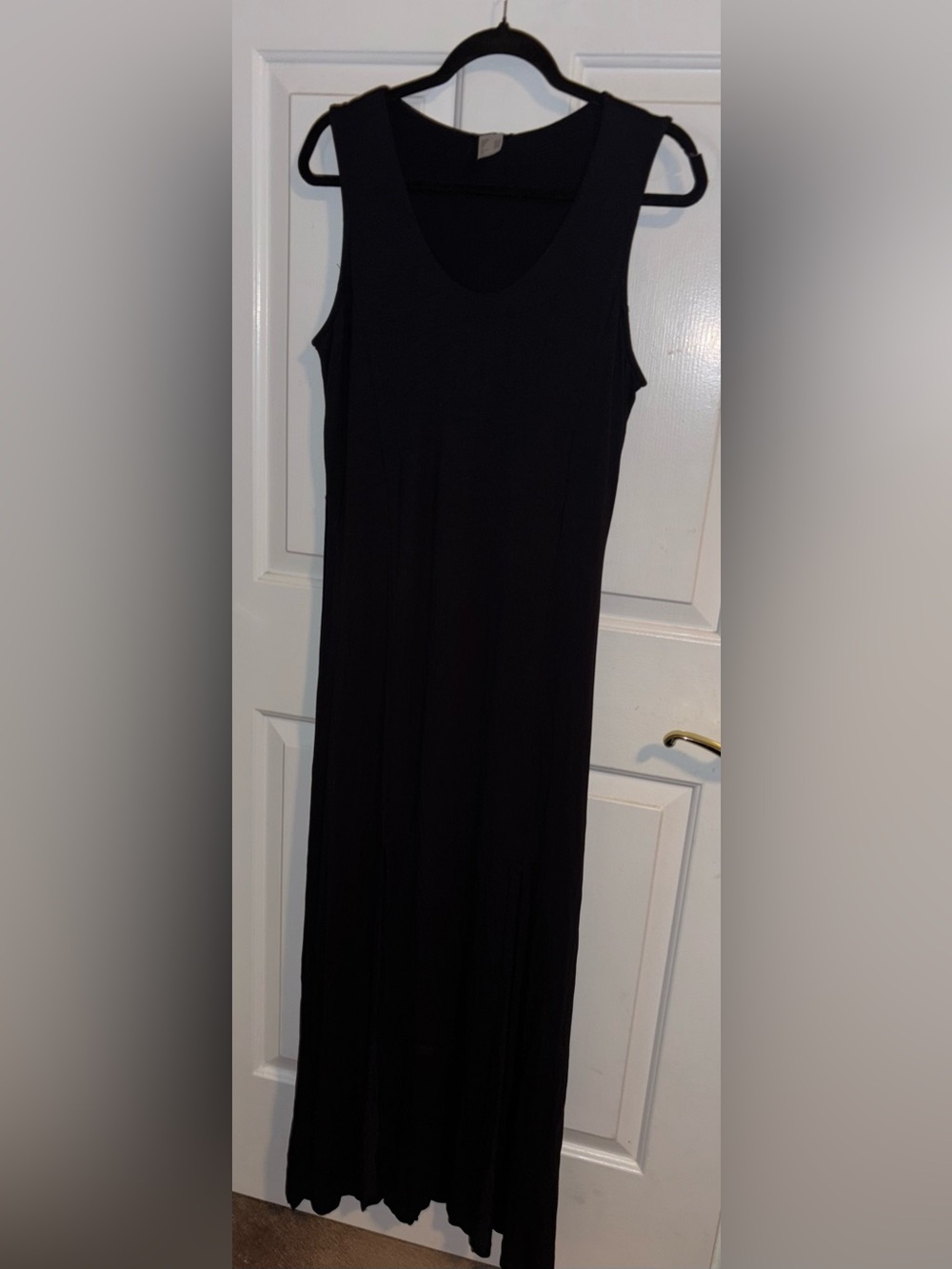 Venus Black Double Layer Maxi Dress